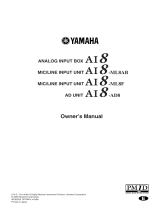 Yamaha AI8-AD8 Manuel utilisateur