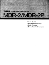 Yamaha MDR-2P Le manuel du propriétaire