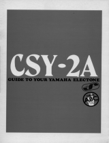 Yamaha CSY-2A Le manuel du propriétaire