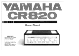 Yamaha CR-820 Le manuel du propriétaire