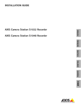 Axis Camera Station S1048 Recorder Le manuel du propriétaire