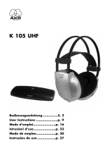 AKG K 105 UHF Manuel utilisateur