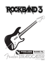 American Wireless Rock Band 3 Wireless Fender Stratocaster Guitar Controller WII Manuel utilisateur