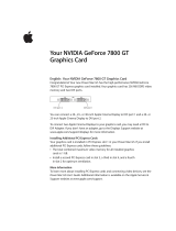 Apple NVIDIA GEFORCE 7800 GT Manuel utilisateur