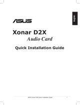 Asus XONAR D2X Manuel utilisateur