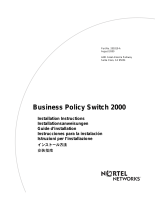 Nortel Networks Business Policy Switch 2000 Guide d'installation