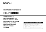 Denon RC-7001RCI Manuel utilisateur