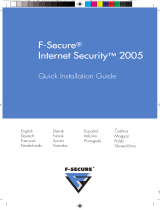 F-SECURE F-Secure Internet Security 2005 Manuel utilisateur