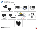 HP 23 inch Flat Panel Monitor series Guide d'installation rapide