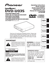 Pioneer DVD-U03S Manuel utilisateur