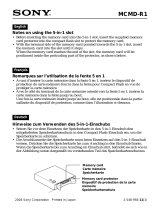 Sony MCMD-R1 Manuel utilisateur