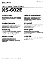 Sony XS-602E Manuel utilisateur
