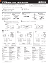 Yamaha CP4SW/CP4SF/CP1SF Le manuel du propriétaire