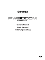 Yamaha PW3000M Manuel utilisateur