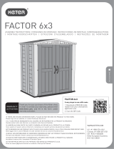 Keter Factor 6x3 Outdoor Storage Shed Manuel utilisateur