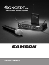 Samson Concert 288 Manuel utilisateur