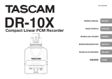 Tascam DR-10X Le manuel du propriétaire