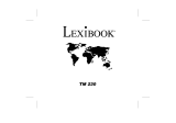 Lexibook TM230 Manuel utilisateur