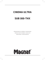 Magnat Audio Cinema Ultra SUB 300-THX Le manuel du propriétaire