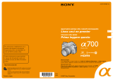 Sony DSLR A700 Guide de démarrage rapide