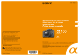 Sony DSLR-A100H Mode d'emploi