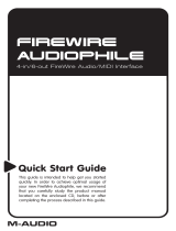 M-Audio Firewire Audiophile Le manuel du propriétaire