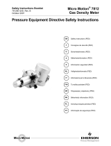 Micro Motion Pressure Equipment Directive - Model 7812 Le manuel du propriétaire