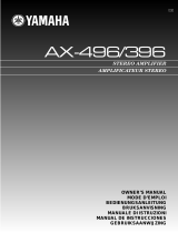 Yamaha AX-496/396 Manuel utilisateur