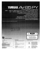 Yamaha AV-85PY Le manuel du propriétaire