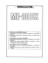 Yamaha ME-30BX Le manuel du propriétaire