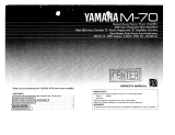 Yamaha M-70 Le manuel du propriétaire
