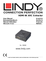 Lindy HDMI 4K ARC Extractor Manuel utilisateur