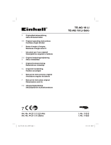 EINHELL TE-AG 18 Li Kit Manuel utilisateur