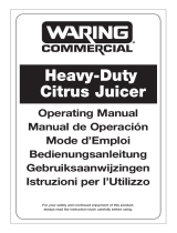 Waring JC4000 Heavy Duty Citrus Juicer Manuel utilisateur