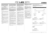 Yamaha L-65 Guide d'installation