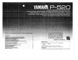 Yamaha P-520 Le manuel du propriétaire