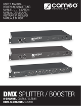 Cameo SB 6 Dual DMX Splitter/Booster Manuel utilisateur