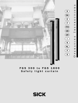 SICK FGS 300 to FGS 1800 Safety light curtain Mode d'emploi