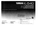 Yamaha K-540 Le manuel du propriétaire