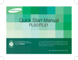 Samsung PL80 Guide de démarrage rapide