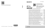Sony A7R II Manuel utilisateur