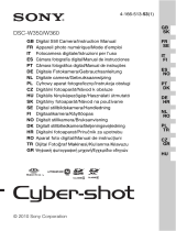 Sony Série cyber shot dsc w350b Manuel utilisateur