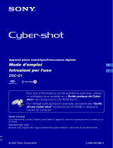 Sony Cyber-Shot DSC G1 Manuel utilisateur