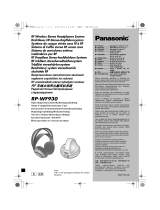Panasonic RP WF930 Manuel utilisateur