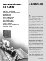 Panasonic SBAS500 Le manuel du propriétaire