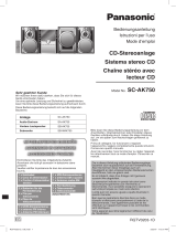 Panasonic SCAK750 Le manuel du propriétaire