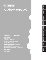 Yamaha YVS-100 Manuel utilisateur