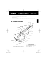 Yamaha Violin/Viola Manuel utilisateur