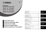 Yamaha RX-A2070 Guide de démarrage rapide
