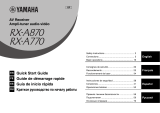 Yamaha RX-A770 Guide de démarrage rapide